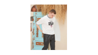 Erkek Bisiklet Yaka Tişört Nakış İşlemeli Kısa Kol Oversize T-Shirt - Beyaz Erkek Bisiklet Yaka Tişört Nakış İşlemeli Kısa Kol Oversize T-Shirt - Beyaz
