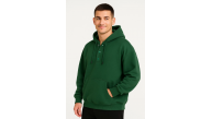 Erkek Kapüşonlu Hoodie Cepli Çıtçıtlı 3 İplik Pamuklu Sweatshirt - Haki Erkek Kapüşonlu Hoodie Cepli Çıtçıtlı 3 İplik Pamuklu Sweatshirt - Haki