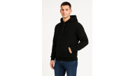 Erkek Kapüşonlu Hoodie Cepli Çıtçıtlı 3 İplik Pamuklu Sweatshirt - Siyah Erkek Kapüşonlu Hoodie Cepli Çıtçıtlı 3 İplik Pamuklu Sweatshirt - Siyah