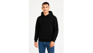 Erkek Kapüşonlu Hoodie Cepli Çıtçıtlı 3 İplik Pamuklu Sweatshirt - Siyah Erkek Kapüşonlu Hoodie Cepli Çıtçıtlı 3 İplik Pamuklu Sweatshirt - Siyah