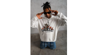 Erkek Kapüşonlu Kanguru Cepli Sweatshirt 3 İplik Pamuklu Baskılı Hoodie - Beyaz Erkek Kapüşonlu Kanguru Cepli Sweatshirt 3 İplik Pamuklu Baskılı Hoodie - Beyaz