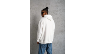 Erkek Kapüşonlu Kanguru Cepli Sweatshirt 3 İplik Pamuklu Baskılı Hoodie - Beyaz Erkek Kapüşonlu Kanguru Cepli Sweatshirt 3 İplik Pamuklu Baskılı Hoodie - Beyaz