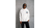 Erkek 3 İplik Pamuklu Kapüşonlu Baskılı Cepli Oversize Sweatshirt Hoodie - Beyaz Erkek 3 İplik Pamuklu Kapüşonlu Baskılı Cepli Oversize Sweatshirt Hoodie - Beyaz