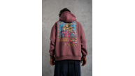 Erkek 3 İplik Pamuklu Kapüşonlu Baskılı Cepli Oversize Sweatshirt Hoodie - Gül Kurusu Erkek 3 İplik Pamuklu Kapüşonlu Baskılı Cepli Oversize Sweatshirt Hoodie - Gül Kurusu