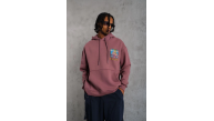 Erkek 3 İplik Pamuklu Kapüşonlu Baskılı Cepli Oversize Sweatshirt Hoodie - Gül Kurusu Erkek 3 İplik Pamuklu Kapüşonlu Baskılı Cepli Oversize Sweatshirt Hoodie - Gül Kurusu