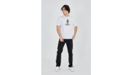 Erkek Baskılı T-Shirt Kısa Kol Bisiklet Yaka Regular Fit Rahat Kalıp Günlük Tişört - Beyaz Erkek Baskılı T-Shirt Kısa Kol Bisiklet Yaka Regular Fit Rahat Kalıp Günlük Tişört - Beyaz