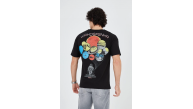 Erkek Baskılı T-Shirt Kısa Kol Bisiklet Yaka Regular Fit Rahat Kalıp Günlük Tişört - Siyah Erkek Baskılı T-Shirt Kısa Kol Bisiklet Yaka Regular Fit Rahat Kalıp Günlük Tişört - Siyah