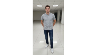 Erkek Polo Yaka Düğmeli Pike Kumaş Tişört Regular Fit Kısa Kol T-Shirt - Gri Erkek Polo Yaka Düğmeli Pike Kumaş Tişört Regular Fit Kısa Kol T-Shirt - Gri