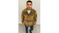 Erkek Düğmeli Gömlek Polar Sweatshirt Yumuşak Dokulu Oversize Kalıp -Sarı Erkek Düğmeli Gömlek Polar Sweatshirt Yumuşak Dokulu Oversize Kalıp -Sarı