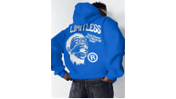 Erkek Baskılı Kapüşonlu Cepli Hoodie 3 İplik Pamuklu Sweatshirt - Saks Mavisi Erkek Baskılı Kapüşonlu Cepli Hoodie 3 İplik Pamuklu Sweatshirt - Saks Mavisi