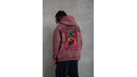 Erkek 3 İplik Pamuklu Kapüşonlu Baskılı Cepli Oversize Sweatshirt Hoodie - Gül Kurusu Erkek 3 İplik Pamuklu Kapüşonlu Baskılı Cepli Oversize Sweatshirt Hoodie - Gül Kurusu