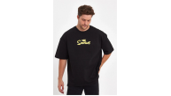 Erkek Baskılı T-Shirt Kısa Kol Bisiklet Yaka Regular Fit Rahat Kalıp Günlük Tişört - Siyah Erkek Baskılı T-Shirt Kısa Kol Bisiklet Yaka Regular Fit Rahat Kalıp Günlük Tişört - Siyah