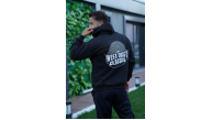 Erkek 3 İplik Pamuklu Kapüşonlu Baskılı Cepli Oversize Sweatshirt Hoodie - Siyah Erkek 3 İplik Pamuklu Kapüşonlu Baskılı Cepli Oversize Sweatshirt Hoodie - Siyah