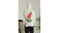 Erkek 3 İplik Pamuklu Kapüşonlu Baskılı Cepli Oversize Sweatshirt Hoodie - Beyaz Erkek 3 İplik Pamuklu Kapüşonlu Baskılı Cepli Oversize Sweatshirt Hoodie - Beyaz