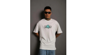 Erkek Kısa Kol Yazlık Tişört Bisiklet Yaka Baskılı Oversize T-Shirt - Beyaz Erkek Kısa Kol Yazlık Tişört Bisiklet Yaka Baskılı Oversize T-Shirt - Beyaz
