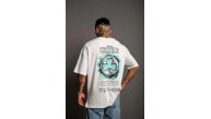 Erkek Kısa Kol Yazlık Tişört Bisiklet Yaka Baskılı Oversize T-Shirt - Beyaz Erkek Kısa Kol Yazlık Tişört Bisiklet Yaka Baskılı Oversize T-Shirt - Beyaz