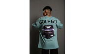 Erkek Oversize Tişört Golf GTI Retro Araba Baskılı T-shirt - Mint Yeşili Erkek Oversize Tişört Golf GTI Retro Araba Baskılı T-shirt - Mint Yeşili