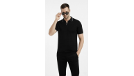 Erkek Yazlık Dokuma Triko Tişört Düğmesiz Polo Yaka Kısa Kol T-Shirt - Siyah Erkek Yazlık Dokuma Triko Tişört Düğmesiz Polo Yaka Kısa Kol T-Shirt - Siyah