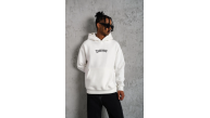 Erkek 3 İplik Pamuklu Kapüşonlu Baskılı Cepli Oversize Sweatshirt Hoodie - Beyaz Erkek 3 İplik Pamuklu Kapüşonlu Baskılı Cepli Oversize Sweatshirt Hoodie - Beyaz