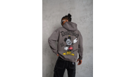 Erkek 3 İplik Pamuklu Kapüşonlu Kanguru Cepli Sweatshirt Hoodie - Gri Erkek 3 İplik Pamuklu Kapüşonlu Kanguru Cepli Sweatshirt Hoodie - Gri