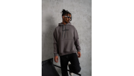 Erkek 3 İplik Pamuklu Kapüşonlu Kanguru Cepli Sweatshirt Hoodie - Gri Erkek 3 İplik Pamuklu Kapüşonlu Kanguru Cepli Sweatshirt Hoodie - Gri