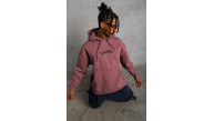 Erkek 3 İplik Pamuklu Kapüşonlu Kanguru Cepli Sweatshirt Hoodie - Gül Kurusu Erkek 3 İplik Pamuklu Kapüşonlu Kanguru Cepli Sweatshirt Hoodie - Gül Kurusu