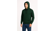 Erkek 3 İplik Pamuklu Kapüşonlu Kanguru Cepli SweatShirt hoodie - Haki Erkek 3 İplik Pamuklu Kapüşonlu Kanguru Cepli SweatShirt hoodie - Haki