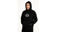Erkek Kapüşonlu Kanguru Cepli Sweatshirt 3 İplik Pamuklu Baskılı Hoodie - Siyah Erkek Kapüşonlu Kanguru Cepli Sweatshirt 3 İplik Pamuklu Baskılı Hoodie - Siyah