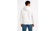 Erkek 3 İplik Pamuklu Kapüşonlu Tam Fermuarlı Cepli Hoodie Sweatshirt - Beyaz Erkek 3 İplik Pamuklu Kapüşonlu Tam Fermuarlı Cepli Hoodie Sweatshirt - Beyaz