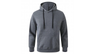 Erkek 3 İplik Pamuklu Kapüşonlu Cepli Oversize Hoodie Sweatshirt - Füme Erkek 3 İplik Pamuklu Kapüşonlu Cepli Oversize Hoodie Sweatshirt - Füme