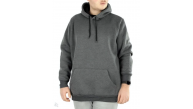 Erkek 3 İplik Pamuklu Kapüşonlu Cepli Oversize Hoodie Sweatshirt - Füme Erkek 3 İplik Pamuklu Kapüşonlu Cepli Oversize Hoodie Sweatshirt - Füme