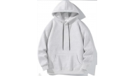 Kadın Kapüşonlu Kanguru Cepli 3 İplik Pamuklu Oversize Hoodie Sweatshirt -  Gri