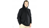 Erkek 3 İplik Pamuklu Kapüşonlu Cepli Oversize Hoodie Sweatshirt - Siyah Erkek 3 İplik Pamuklu Kapüşonlu Cepli Oversize Hoodie Sweatshirt - Siyah
