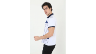 Erkek Polo Yaka Tişört Slim Fit Baskılı Kısa Kol T-Shirt - Beyaz Erkek Polo Yaka Tişört Slim Fit Baskılı Kısa Kol T-Shirt - Beyaz