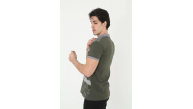 Erkek Polo Yaka tişört Slim Fit Baskılı Kısa kol T-Shirt - Haki Erkek Polo Yaka tişört Slim Fit Baskılı Kısa kol T-Shirt - Haki