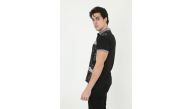 Erkek Polo Yaka tişört Slim Fit Baskılı Kısa kol T-Shirt - Siyah Erkek Polo Yaka tişört Slim Fit Baskılı Kısa kol T-Shirt - Siyah