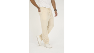 Erkek Jakar Kutu Desenli Baggy Eşofman Pantolon - Bej