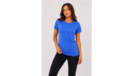 Kadın 3’lü Kısa Kollu Bisiklet Yaka Basic Slim Fit T-Shirt - Kırmızı - Mavi - Turuncu