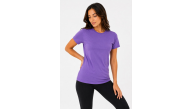 Kadın 3’lü Kısa Kollu Bisiklet Yaka Basic Slim Fit T-Shirt - Mor - Petrol Mavisi - Hardal