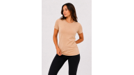 Kadın 3’lü Kısa Kollu Bisiklet Yaka Basic Slim Fit T-Shirt - Turuncu - Bej - Hardal