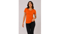 Kadın 3’lü Kısa Kollu Bisiklet Yaka Basic Slim Fit T-Shirt - Turuncu - Bej - Hardal