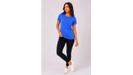 Kadın Basic Bisiklet Yaka Yazlık Slim fit T-Shirt - Mavi & Hardal Sarısı Kadın Basic Bisiklet Yaka Yazlık Slim fit T-Shirt - Mavi & Hardal Sarısı