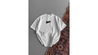Kadın Yazlık Bisiklet Yaka Baskılı Regular Fit Tişört Kısa Kol T-Shirt - Beyaz Kadın Yazlık Bisiklet Yaka Baskılı Regular Fit Tişört Kısa Kol T-Shirt - Beyaz