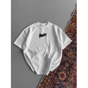 Kadın Yazlık Bisiklet Yaka Baskılı Regular Fit Tişört Kısa Kol T-Shirt - Beyaz