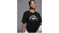 Kadın Baskılı T-Shirt Kısa Kol Bisiklet Yaka Oversize Rahat Kalıp Tişört - Siyah Kadın Baskılı T-Shirt Kısa Kol Bisiklet Yaka Oversize Rahat Kalıp Tişört - Siyah