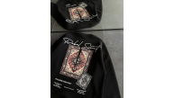 Kadın Bisiklet Yaka Kilim Halı Baskılı 3 İplik Pamuklu Sweatshirt - Siyah Kadın Bisiklet Yaka Kilim Halı Baskılı 3 İplik Pamuklu Sweatshirt - Siyah