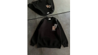 Kadın Bisiklet Yaka Kilim Halı Baskılı 3 İplik Pamuklu Sweatshirt - Siyah Kadın Bisiklet Yaka Kilim Halı Baskılı 3 İplik Pamuklu Sweatshirt - Siyah