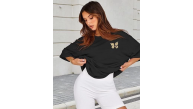 Kadın Baskılı T-Shirt Kısa Kol Bisiklet Yaka Oversize Rahat Kalıp Tişört - Siyah Kadın Baskılı T-Shirt Kısa Kol Bisiklet Yaka Oversize Rahat Kalıp Tişört - Siyah