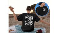 Kadın Baskılı T-Shirt Kısa Kol Bisiklet Yaka Oversize Rahat Kalıp Tişört - Siyah Kadın Baskılı T-Shirt Kısa Kol Bisiklet Yaka Oversize Rahat Kalıp Tişört - Siyah