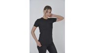 Kadın File Cepli T-Shirt Kısa Kol Bisiklet Yaka Slimfit Tişört - Siyah Kadın File Cepli T-Shirt Kısa Kol Bisiklet Yaka Slimfit Tişört - Siyah